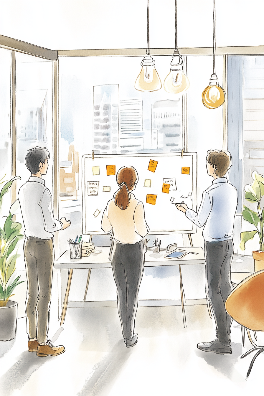 litensanna_an_illustration_of_people_standing_by_a_whiteboard_b_97eb6a49-e77b-4622-b1bd-b8696044db20